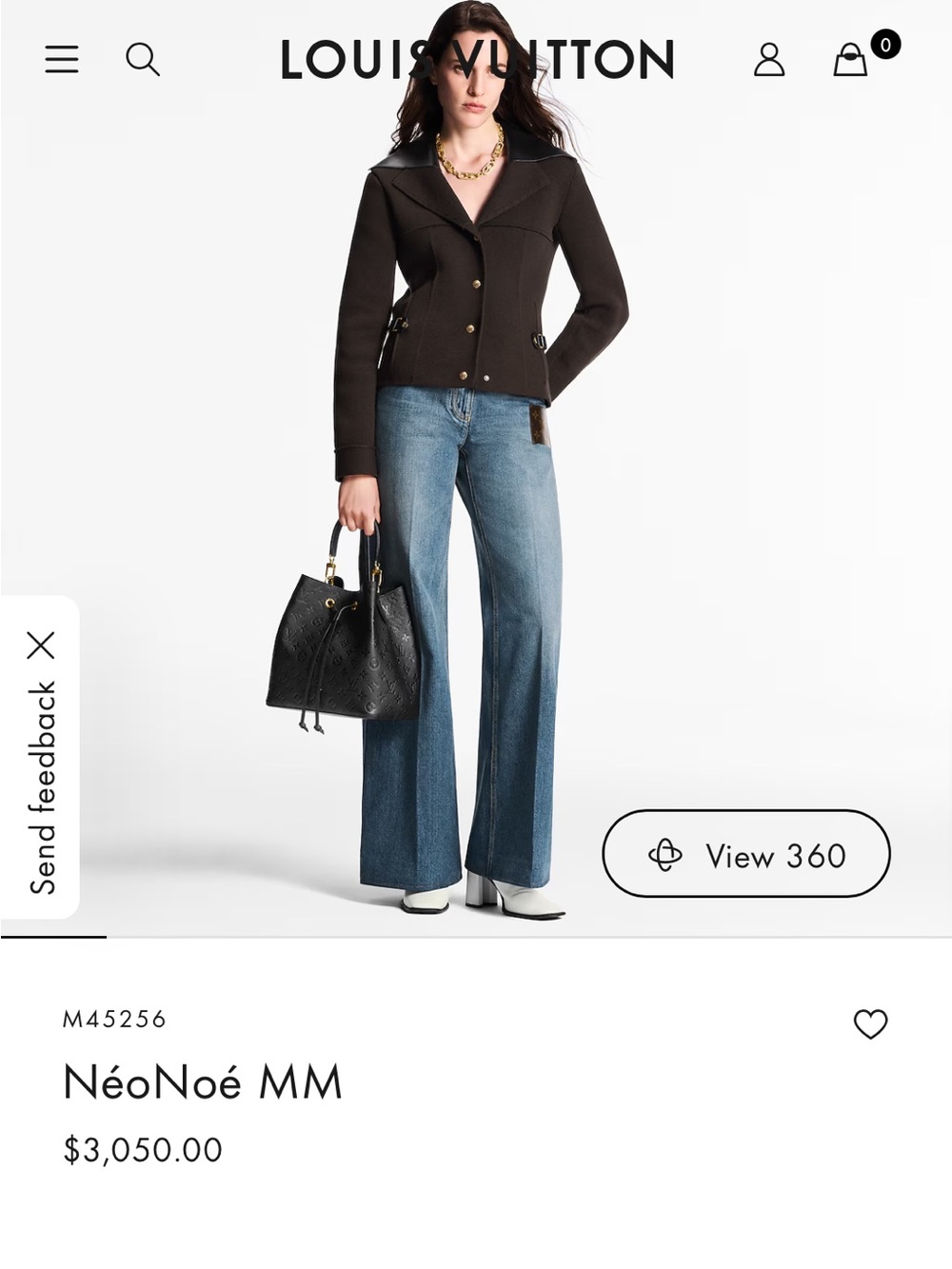 Louis Vuitton Medium Blue Flare Wide-Leg Jeans